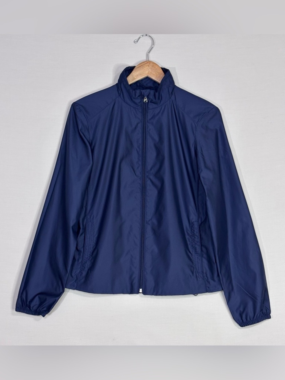 Ralph Lauren Golf Jacket Navy Full Zip Lightweight Windbreaker Women M